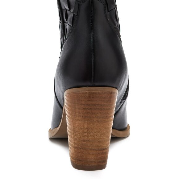 NEW MATISSE Leather Dawn Western Booties black for women 364tn - Picture 6 of 13